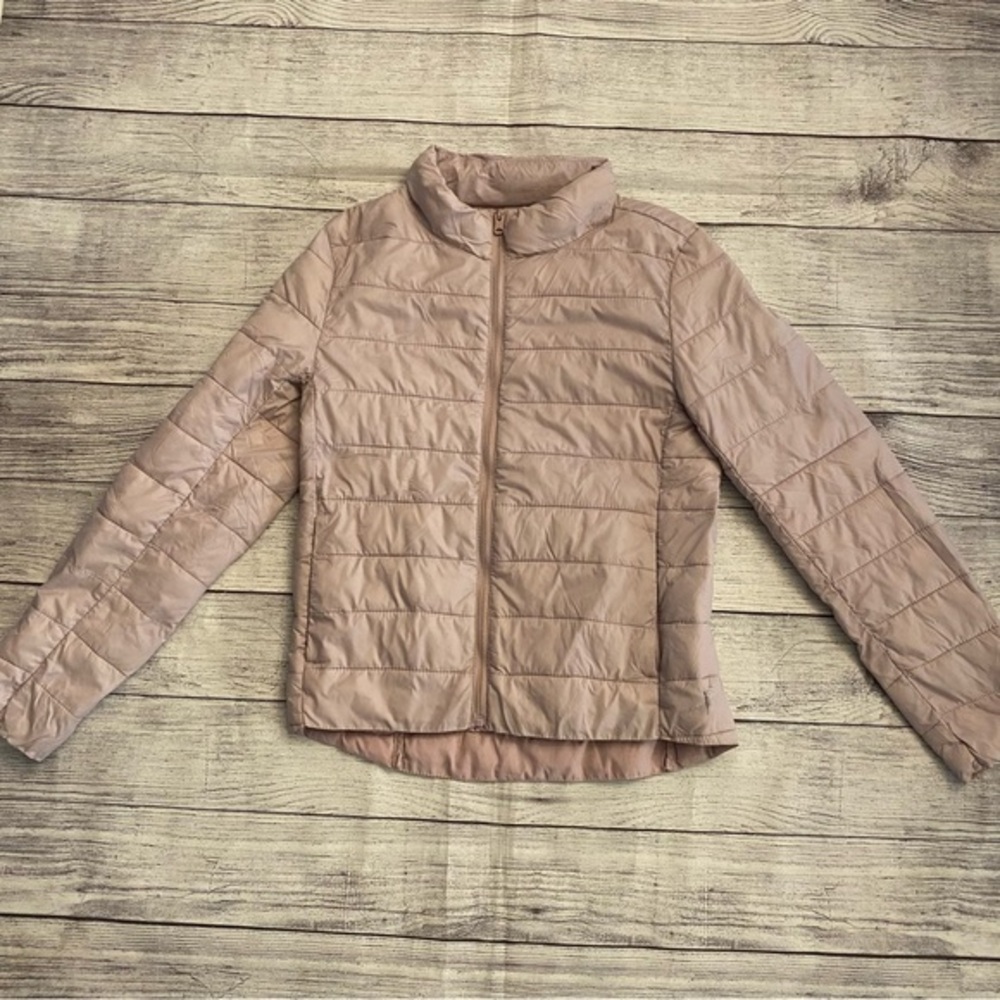 Old Navy Active Lightweight Puffer Packable Full Zip Pink Jacket